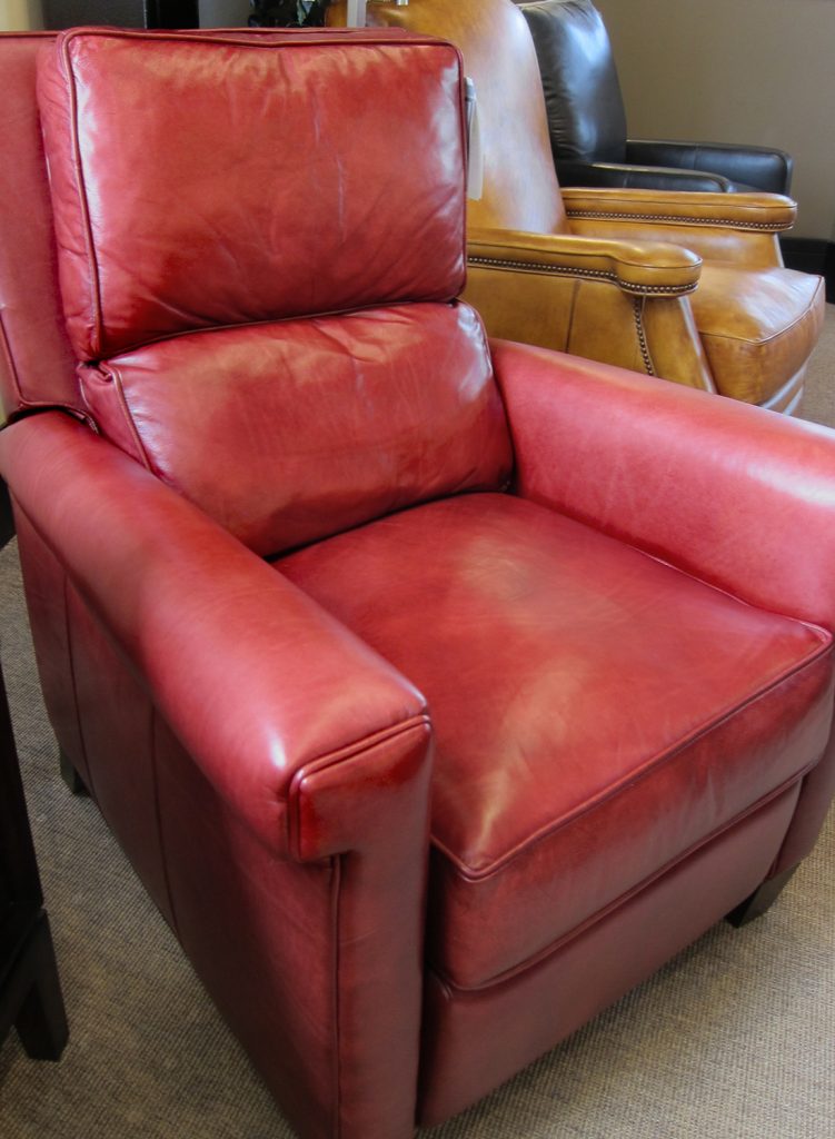 Give Dad a red modern recliner